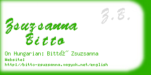 zsuzsanna bitto business card